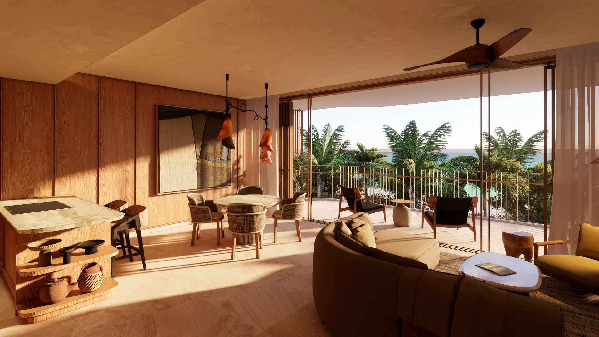Condo C · Living Room