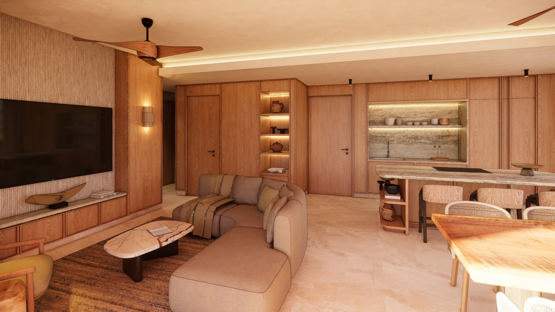 Condo D · Living Room