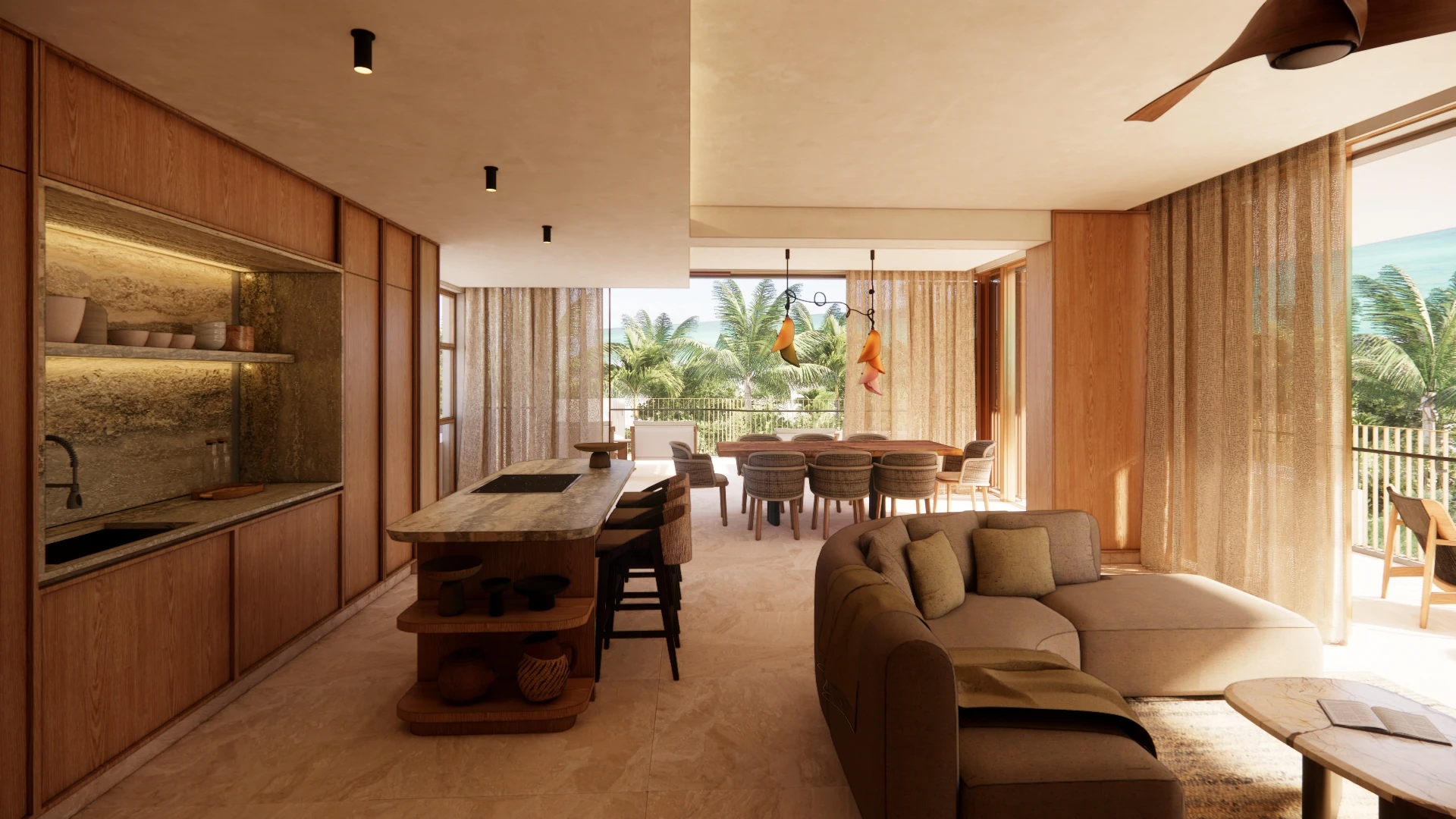 Condo E · Living Room
