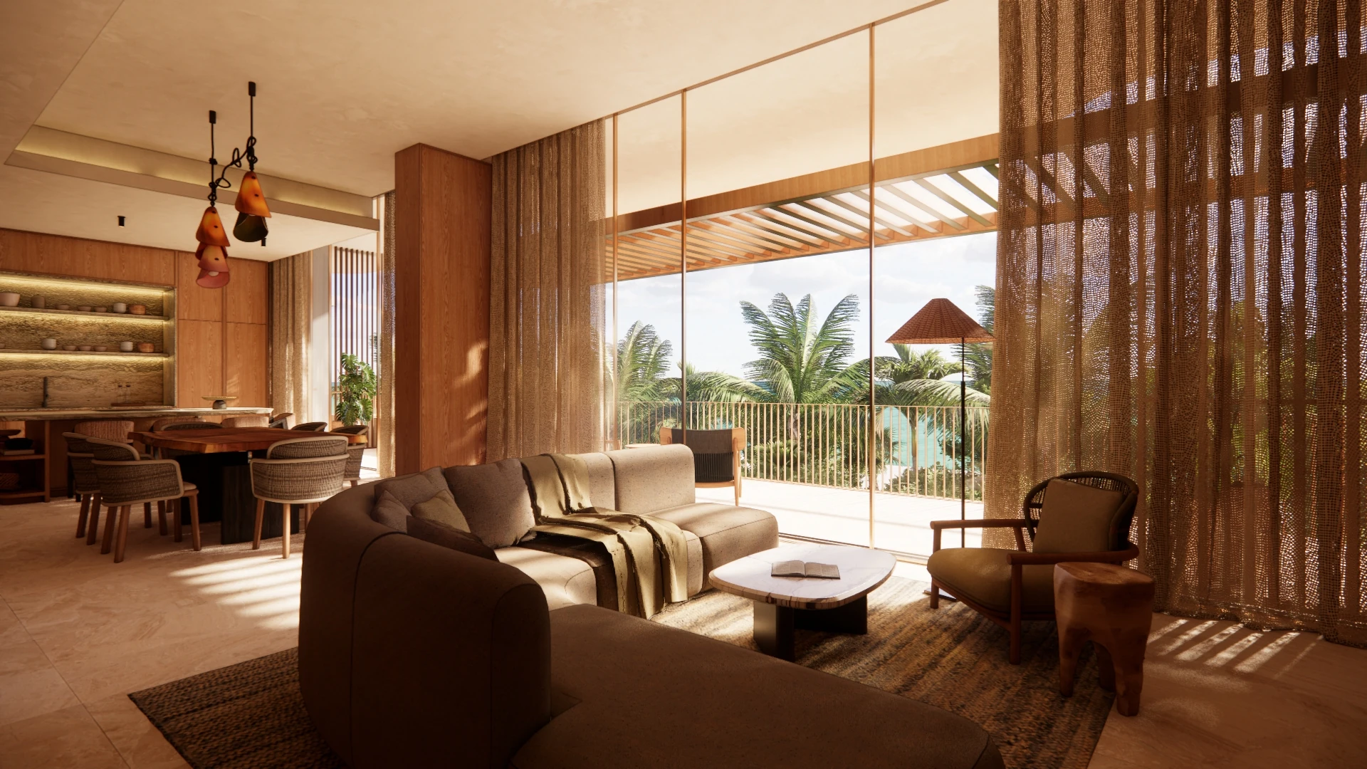 Penthouses at the crown of the estate